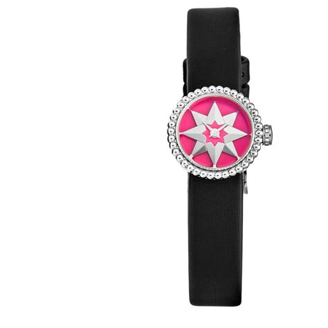 dior womens watch black satin band|Christian Dior Women's Watch CD040112A005 .